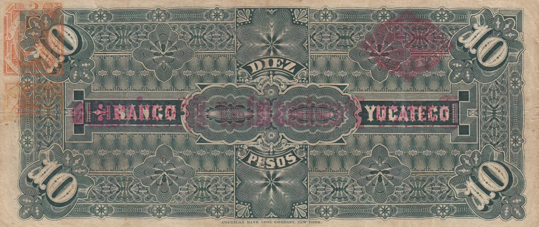 10 pesos 1903 from Mexico, P-S459e (1903) — image 2