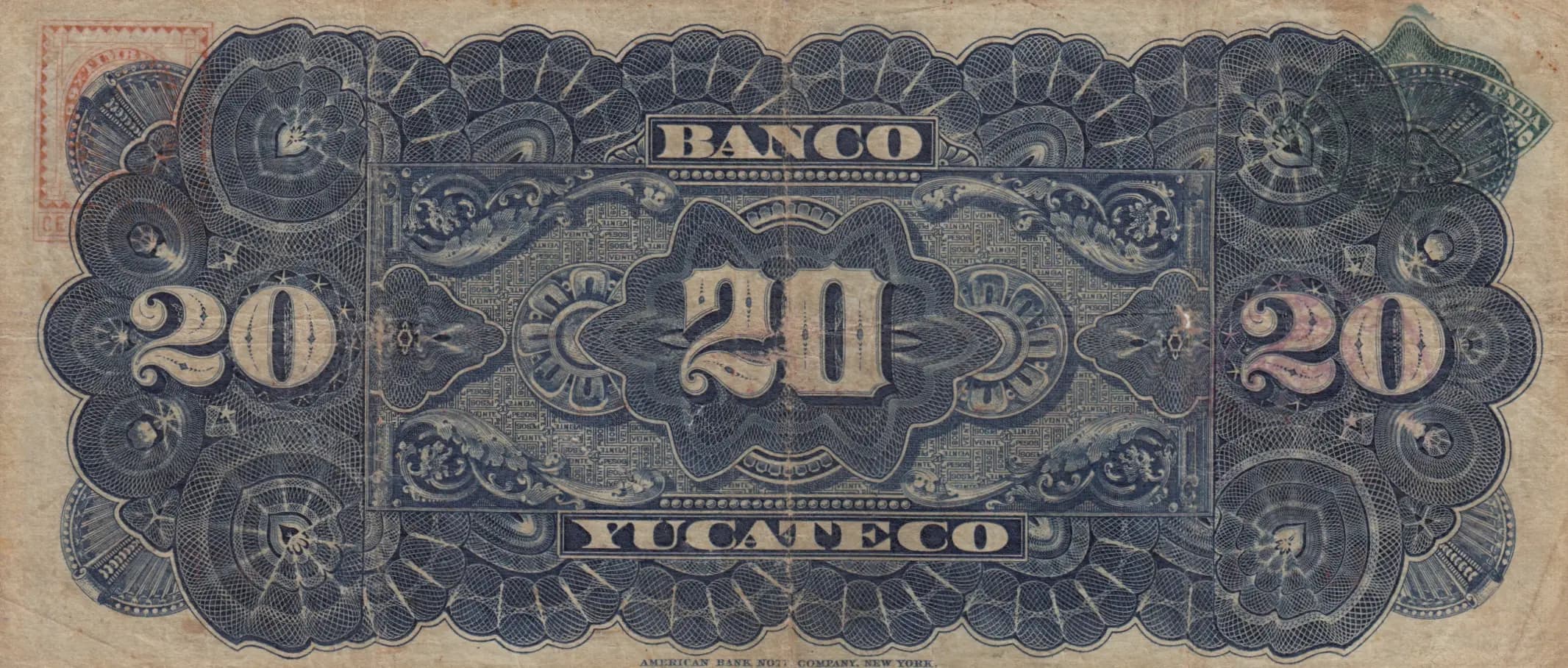 20 pesos 1905 from Mexico, P-S460f (1905) — image 2