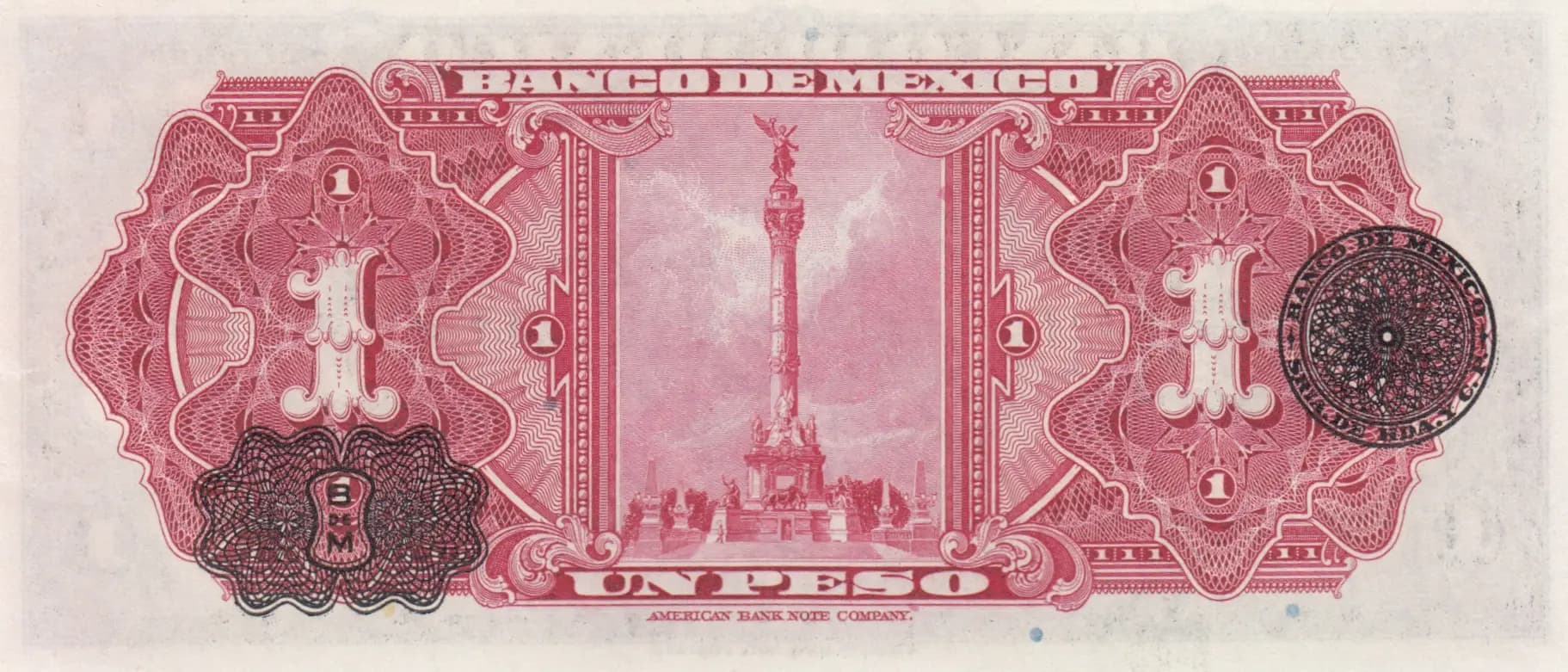 1 peso 1942 from Mexico, P-28d (1942) — image 2