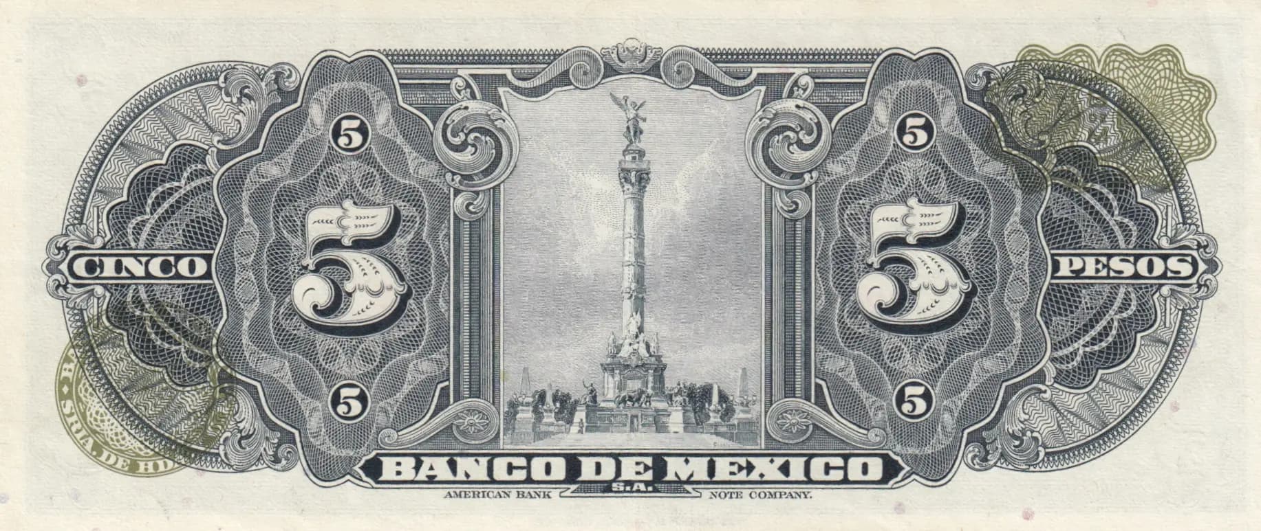 5 pesos 1961 from Mexico, P-60f (1961) — image 2
