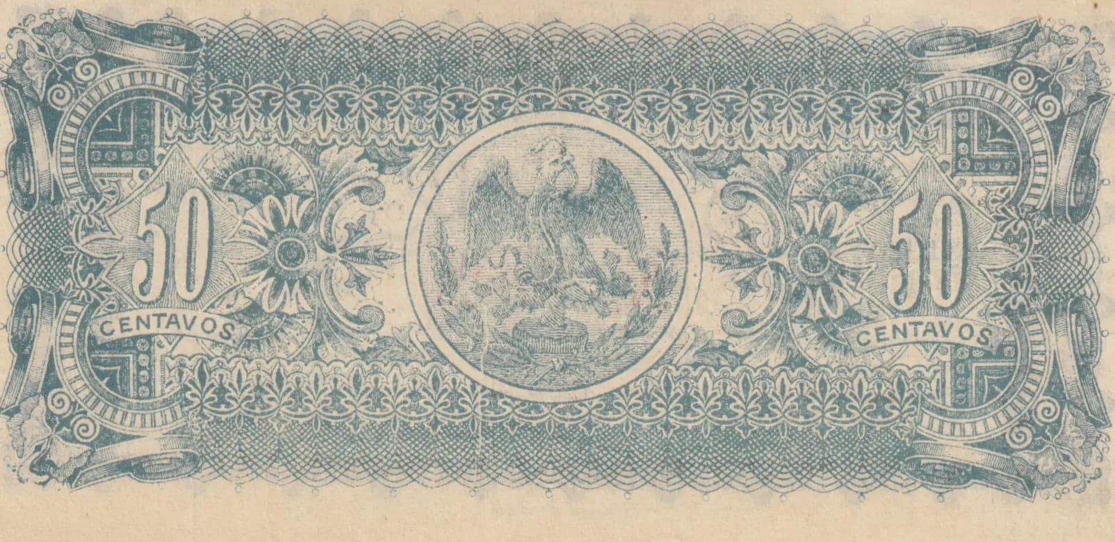 50 centavos 1915 from Mexico, P-S749 (1915) — image 2