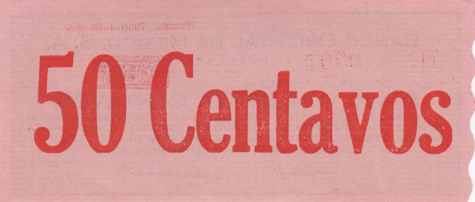 50 centavos 1914 from Mexico, P-S967 (1914) — image 2