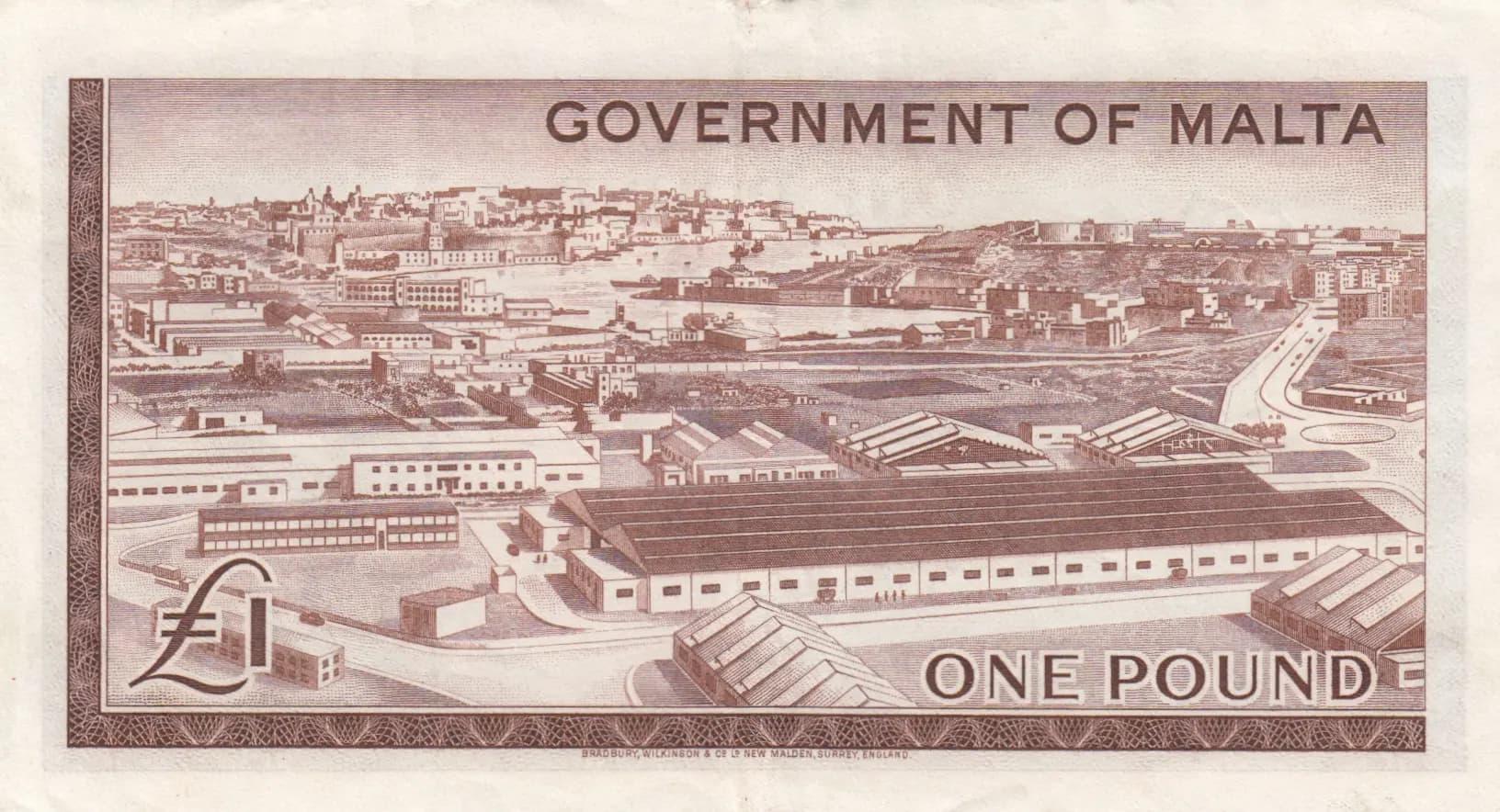 1 pound 1963 from Malta, P-26 (1963) — image 2