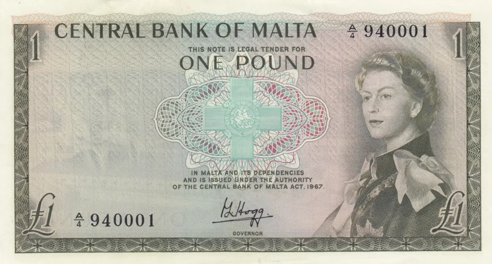 1 pound 1969 from Malta, P-29 (1969) — image 1