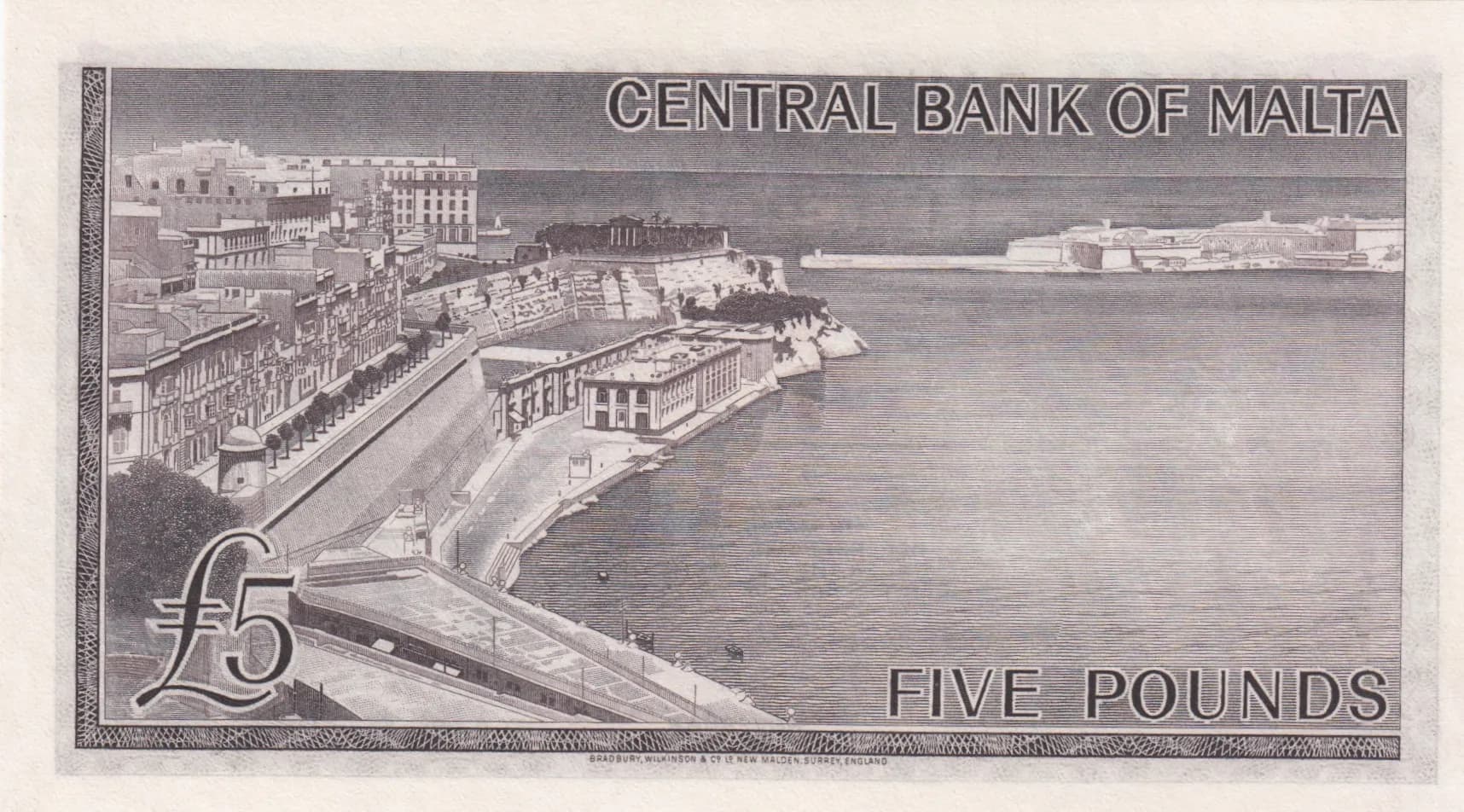 5 pounds 1968 from Malta, P-30 (1968) — image 2