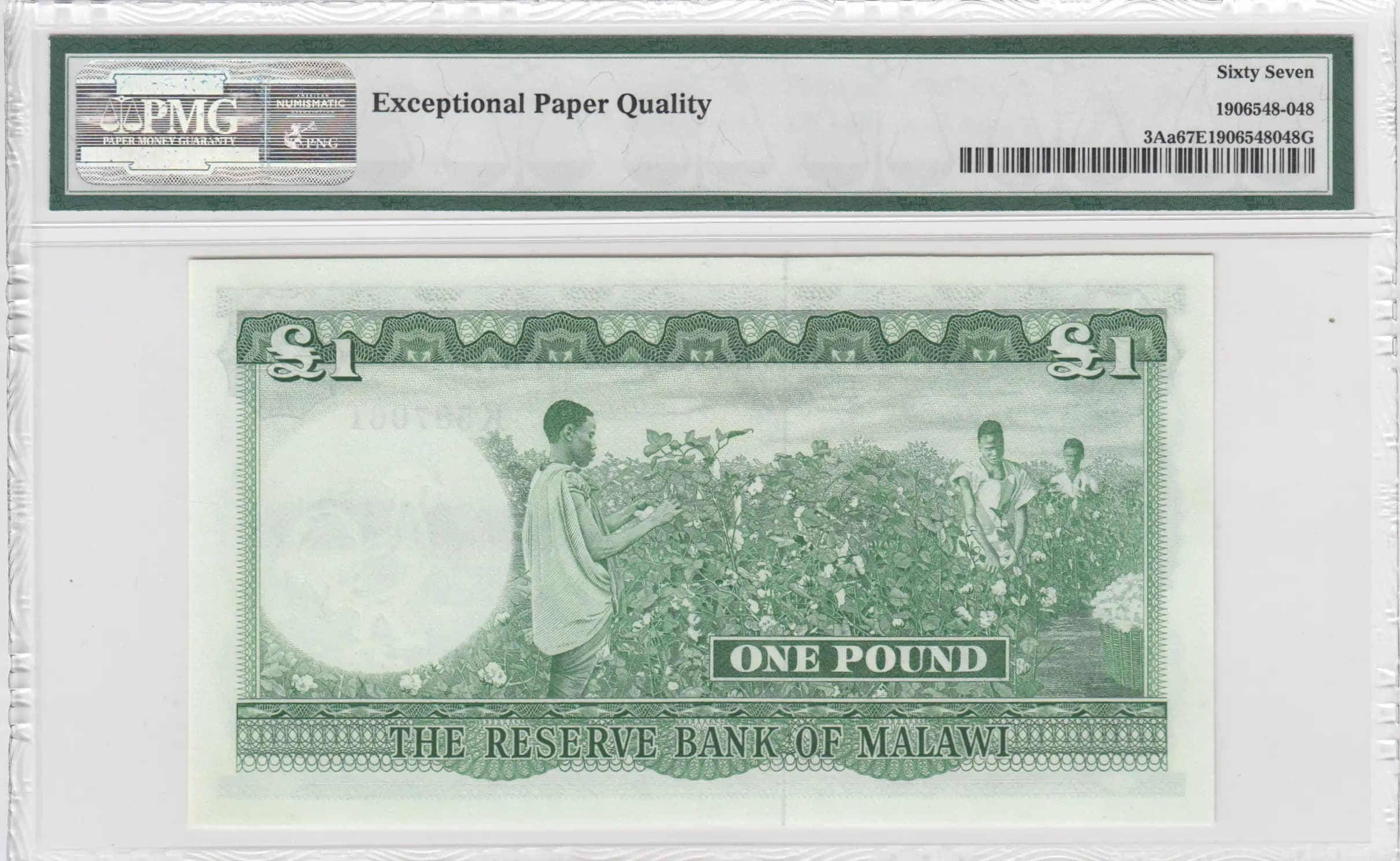 1 pound 1964 from Malawi, P-3Aa (1964) — image 2