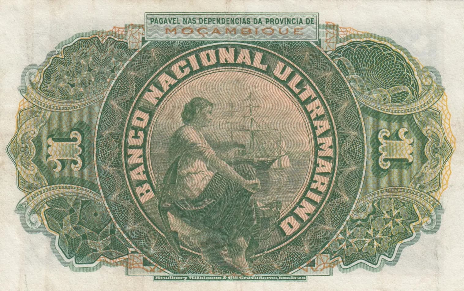 1 escudo 1941 from Mozambique, P-81 (1941) — image 2