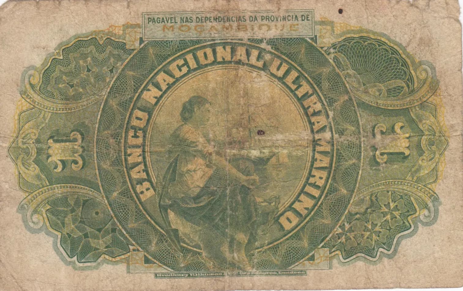 1 escudo 1941 from Mozambique, P-81 (1941) — image 2