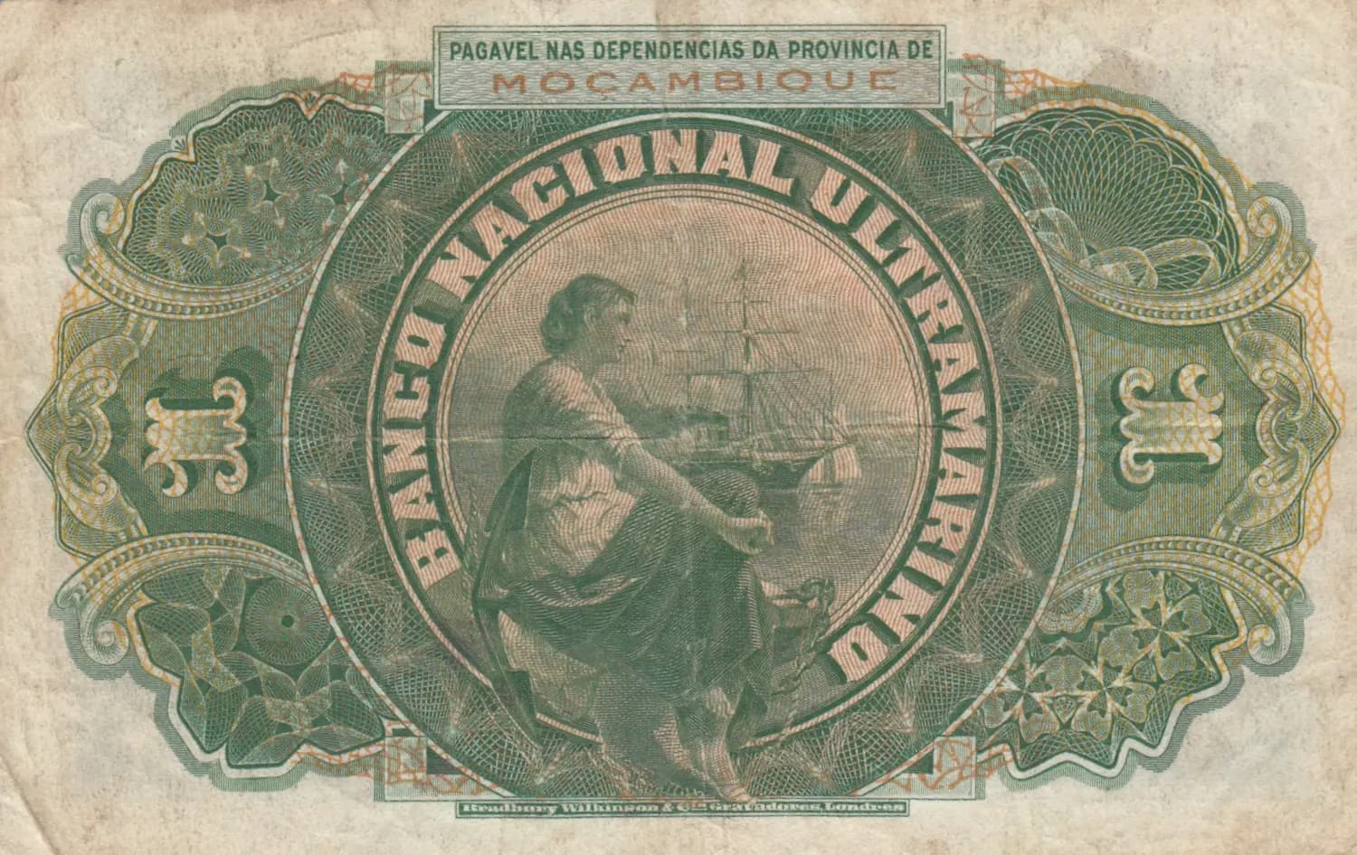 1 escudo 1941 from Mozambique, P-81 (1941) — image 2