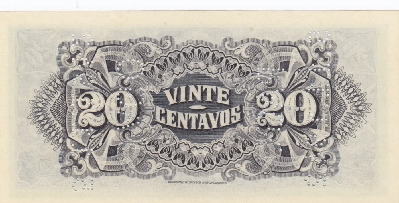 20 centavos 1933 from Mozambique, P-R29 (1933) — image 2