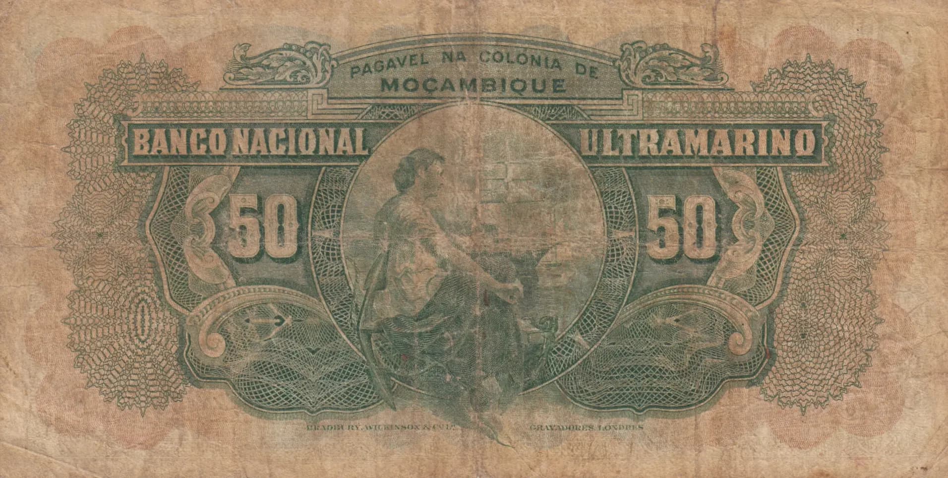 50 escudos 1938 from Mozambique, P-75 (1938) — image 2