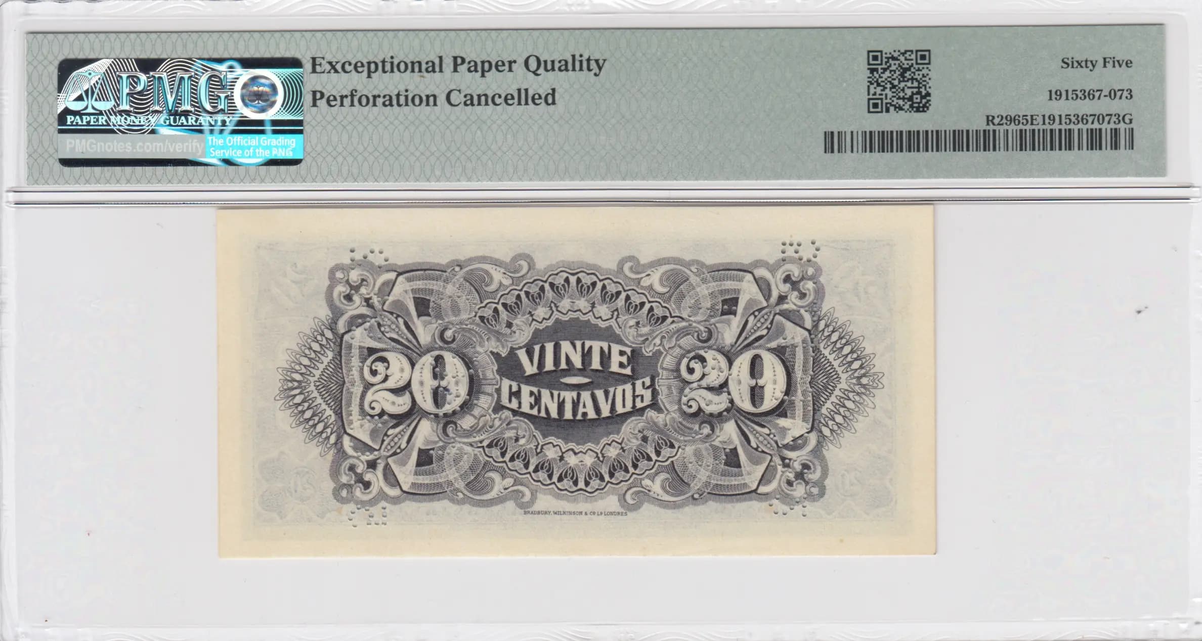 20 centavos 1933 from Mozambique, P-R29 (1933) — image 2