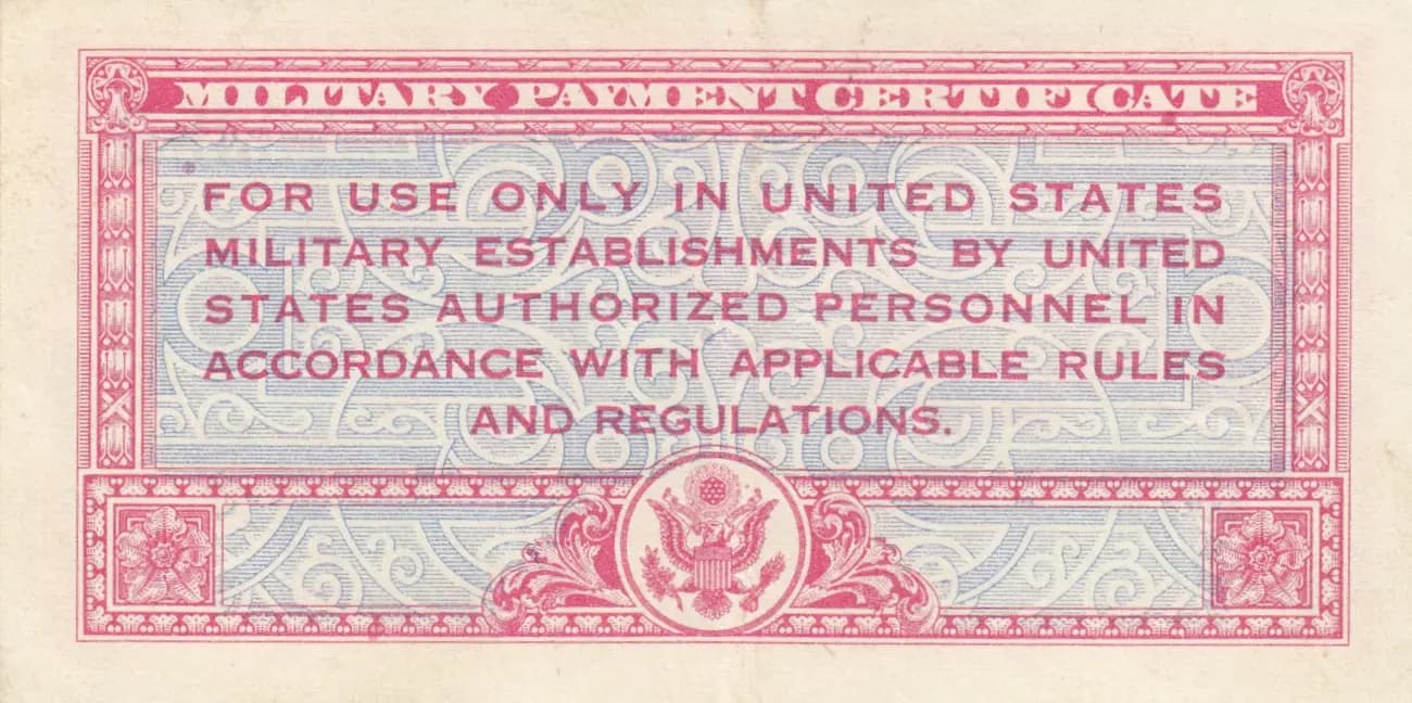 25 cents 1947-48 from United States of America, P-M10 (1947) — image 2