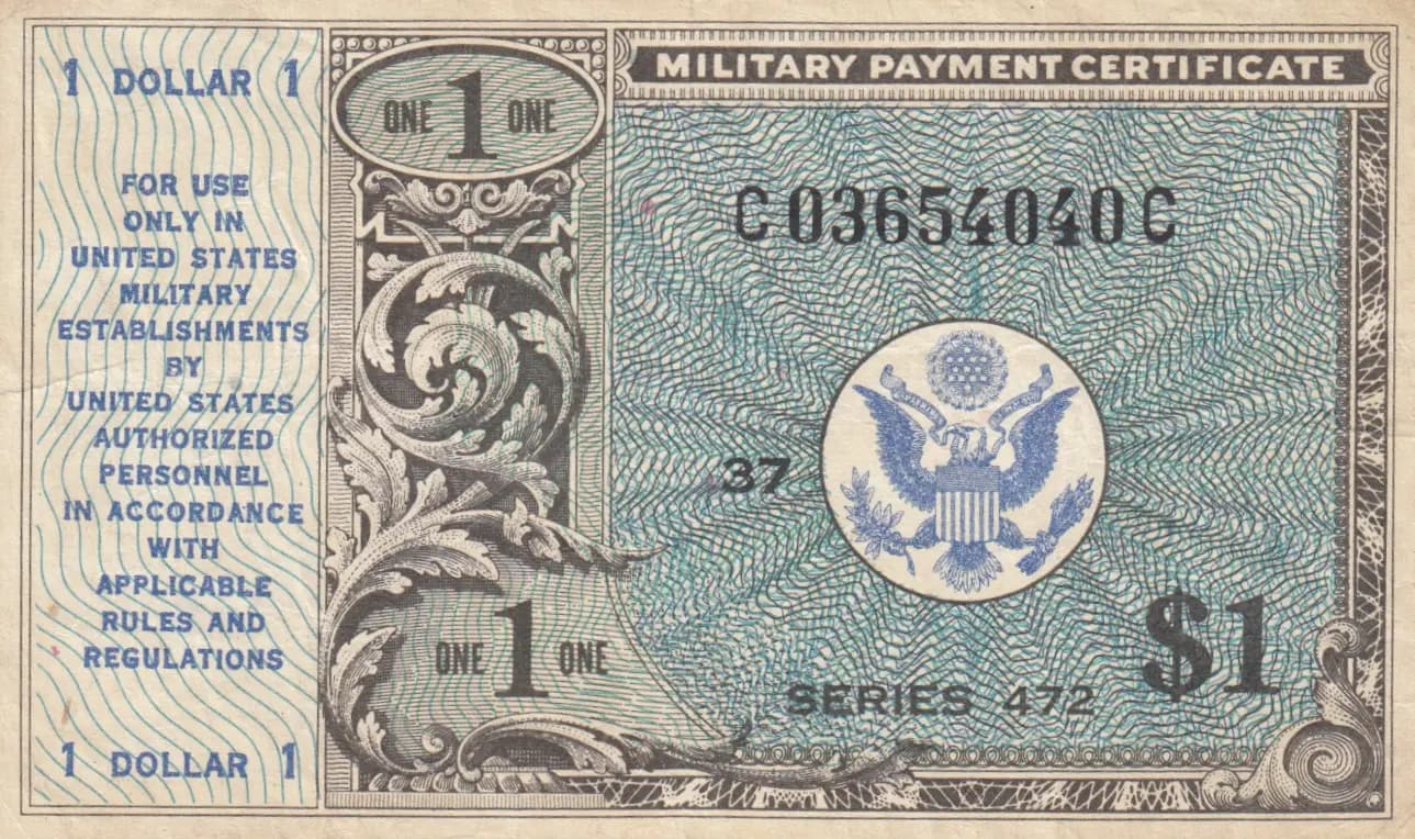 1 dollar 1948 from United States of America, P-M19 (1948) — image 1