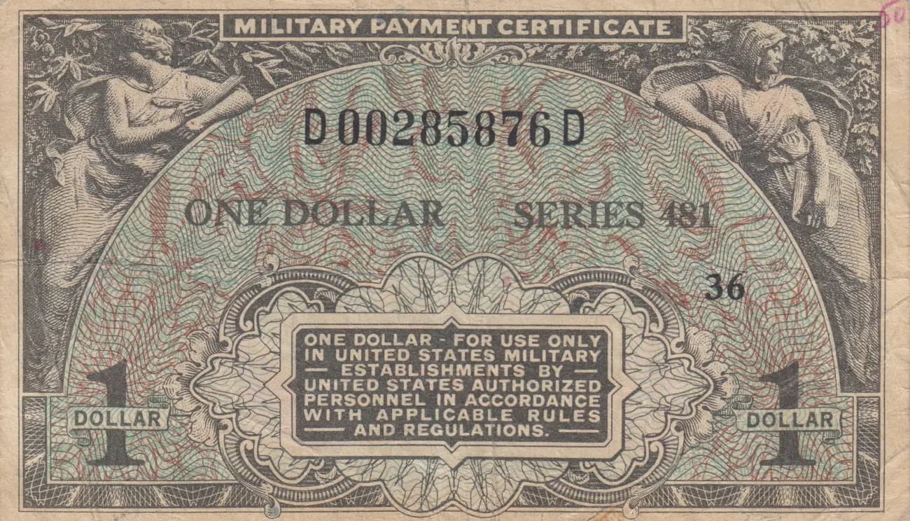1 dollar 1951-54 from United States of America, P-M26 (1951) — image 1