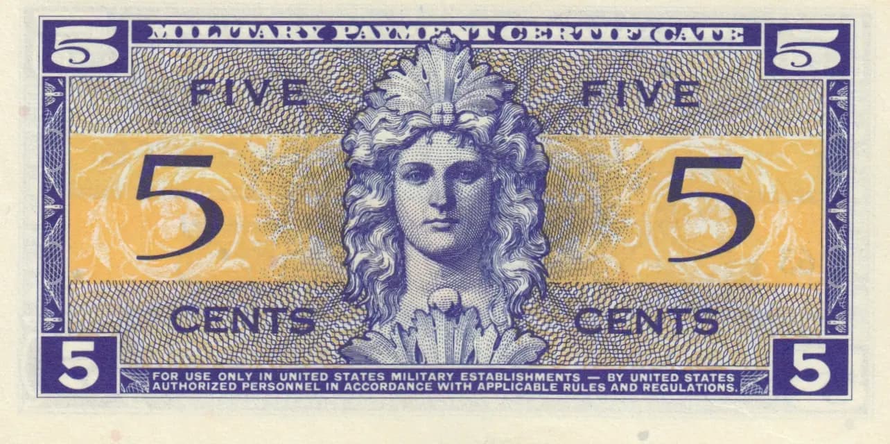 5 cents 1954-58 from United States of America, P-M29 (1954) — image 2