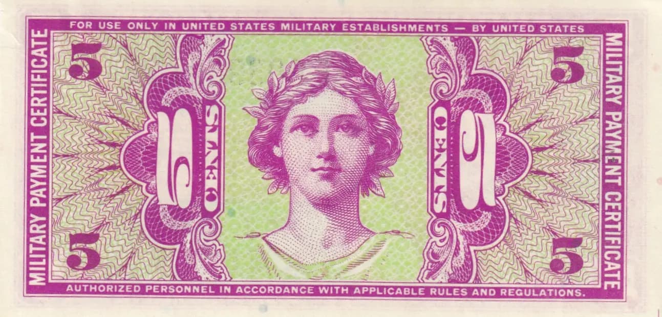 5 cents 1958-61 from United States of America, P-M36 (1958) — image 2
