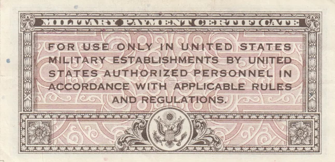 10 cents 1946-47 from United States of America, P-M2 (1946) — image 2