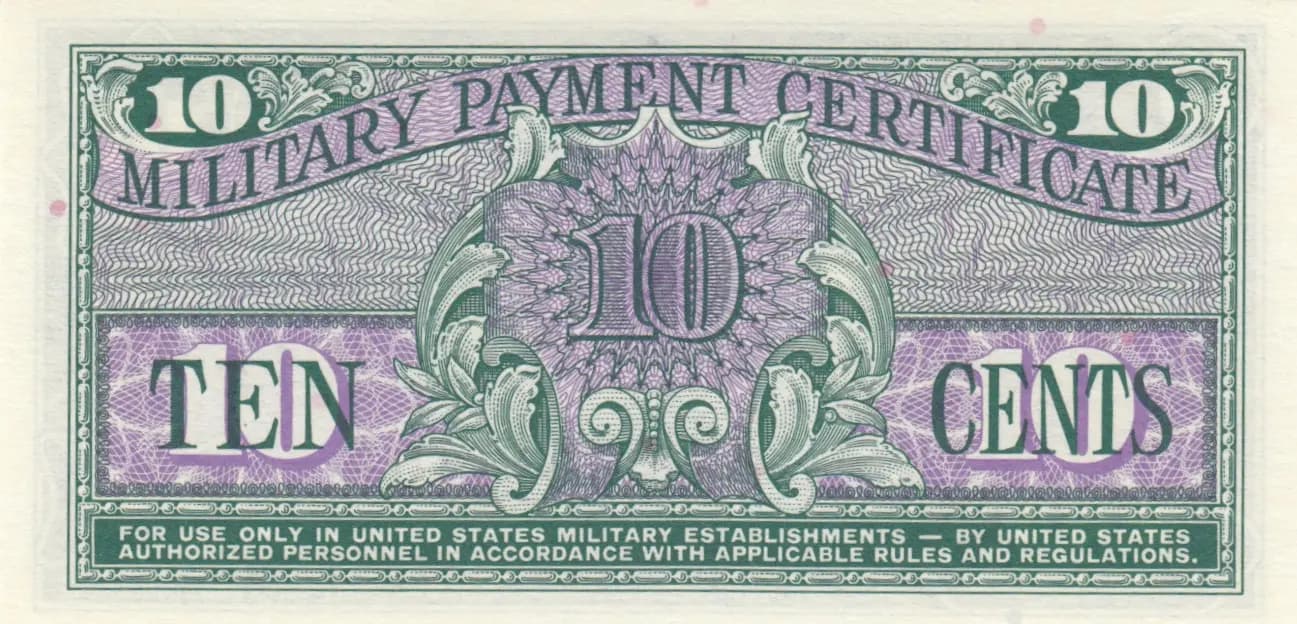 10 cents 1964 from United States of America, P-M51 (1964) — image 2