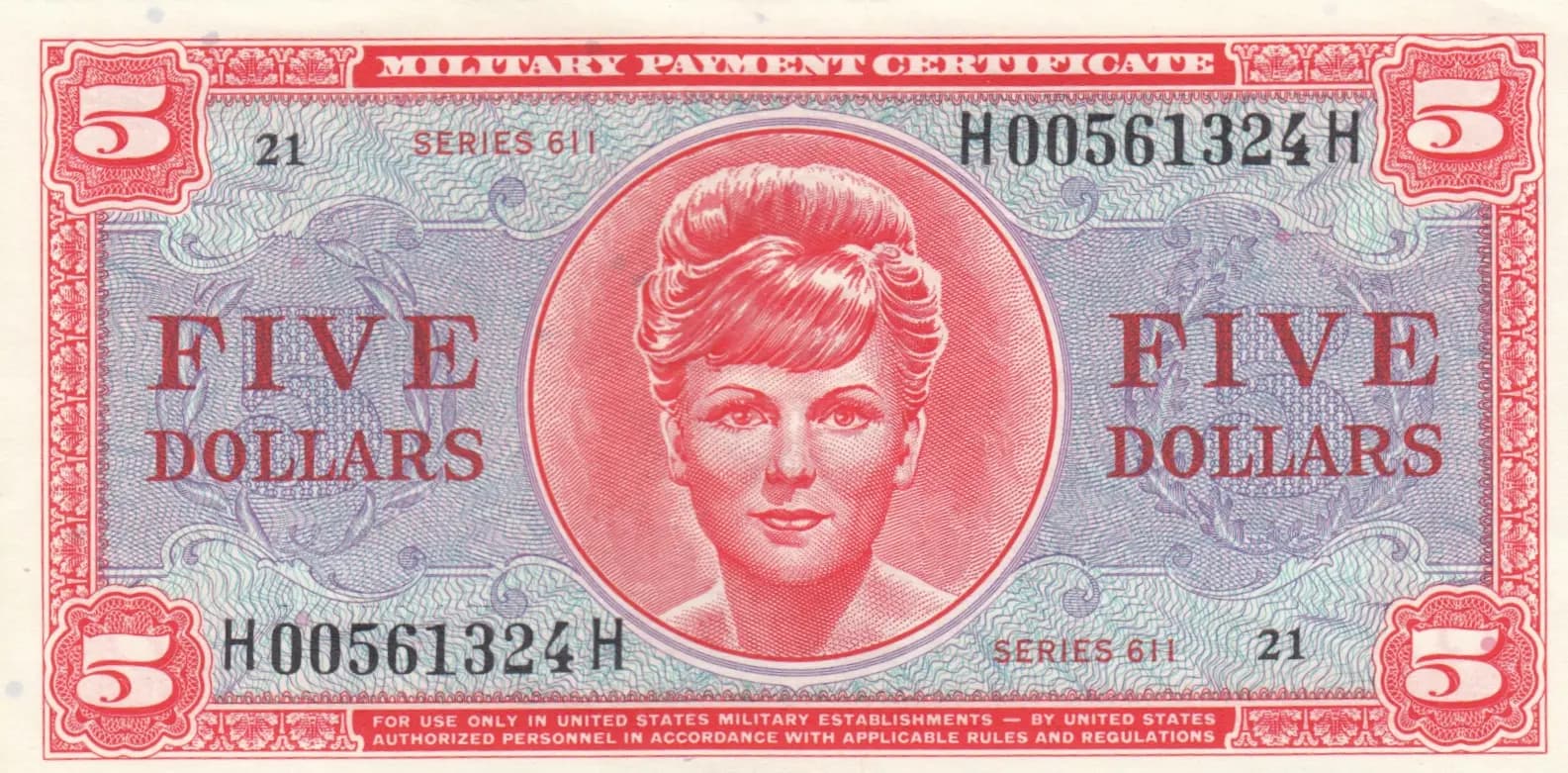 5 dollars 1964 from United States of America, P-M55 (1964) — image 1