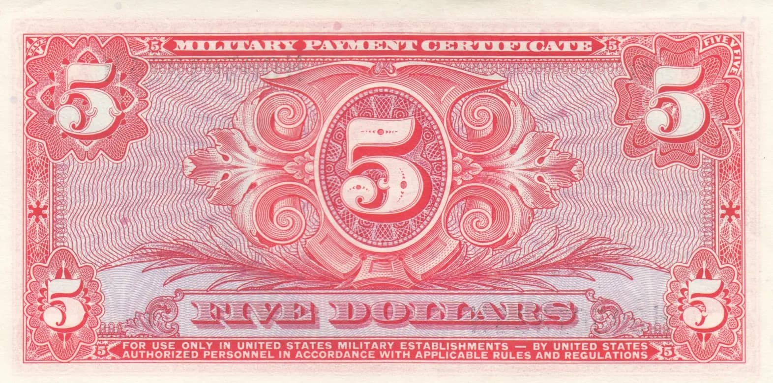5 dollars 1964 from United States of America, P-M55 (1964) — image 2