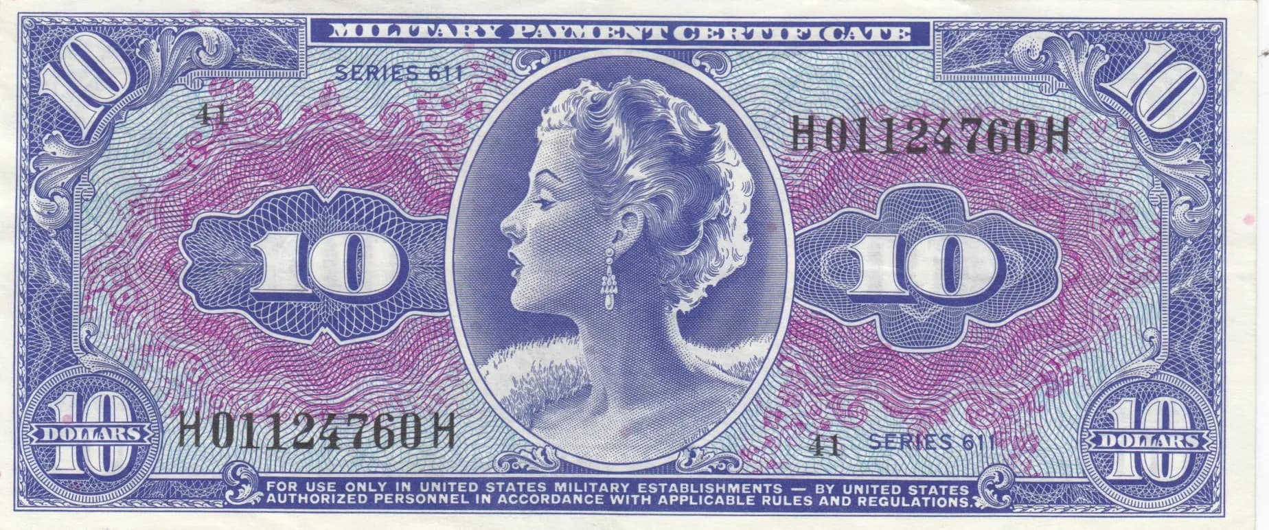 10 dollars 1964 from United States of America, P-M56 (1964) — image 1