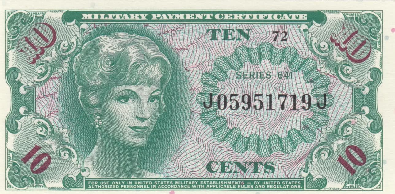 10 cents 1965 from United States of America, P-M58 (1965) — image 1