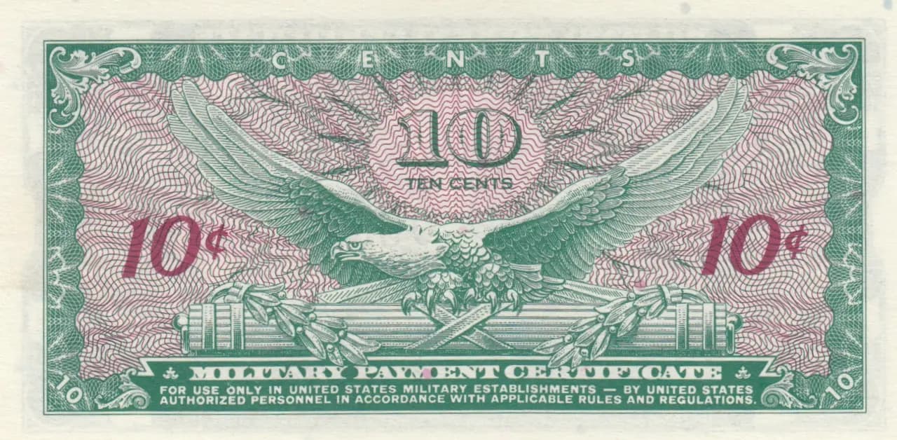 10 cents 1965 from United States of America, P-M58 (1965) — image 2