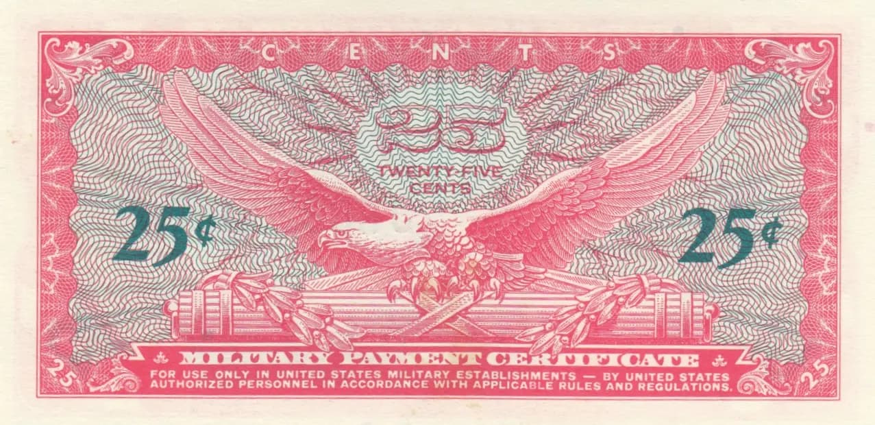 25 cents 1965 from United States of America, P-M59 (1965) — image 2