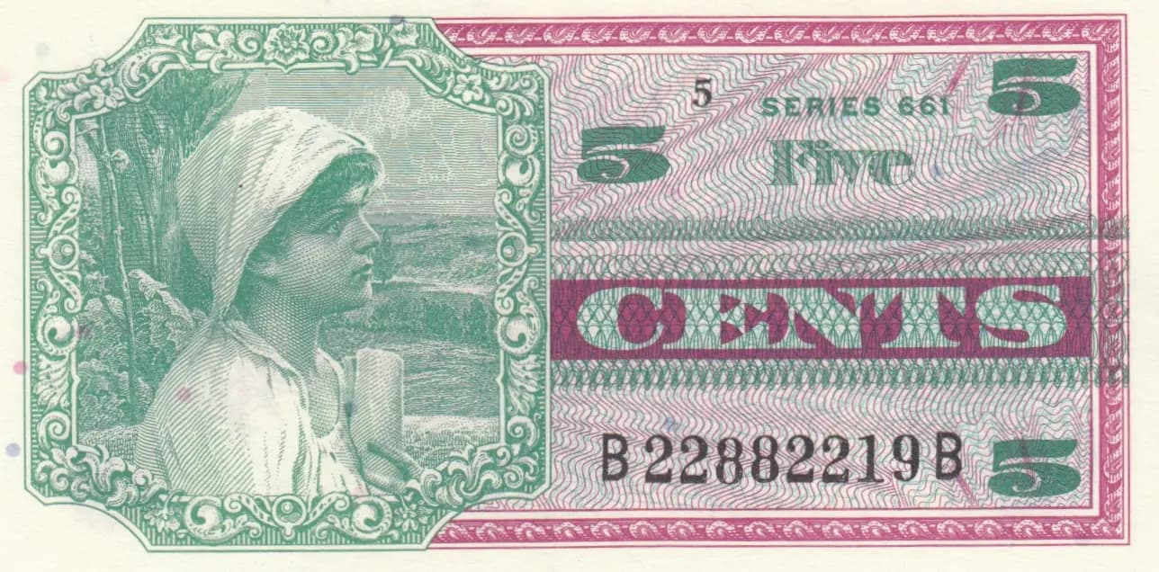 5 cents 1968 from United States of America, P-M64 (1968) — image 1