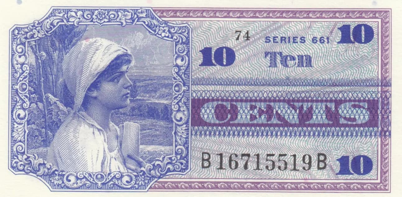 10 cents 1968 from United States of America, P-M65 (1968) — image 1