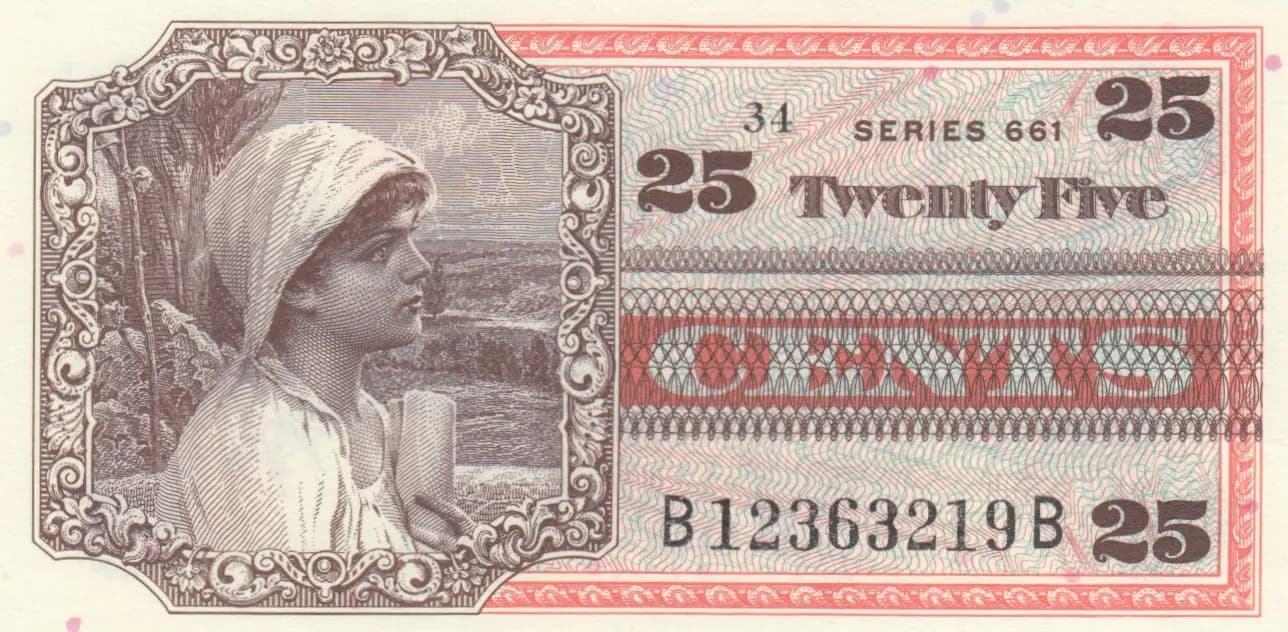 25 cents 1968 from United States of America, P-M66 (1968) — image 1