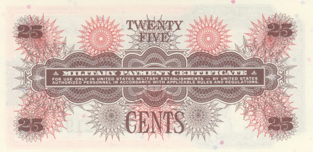 25 cents 1968 from United States of America, P-M66 (1968) — image 2