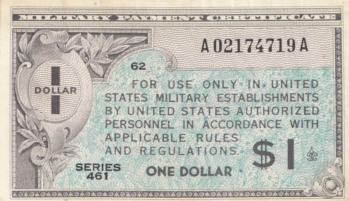 1 dollar 1946-47 from United States of America, P-M5 (1946) — image 1