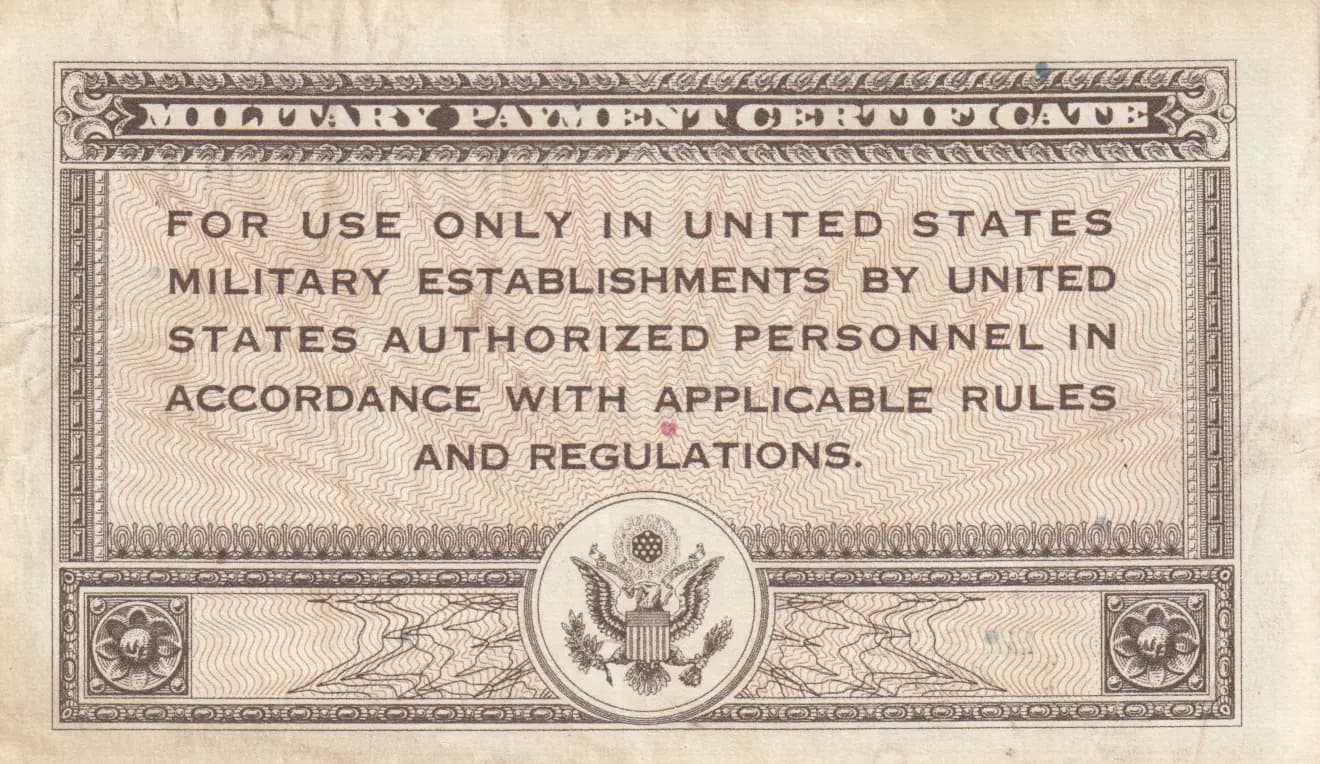 1 dollar 1946-47 from United States of America, P-M5 (1946) — image 2