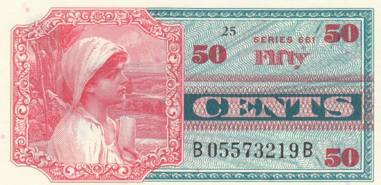 50 cents 1968 from United States of America, P-M67 (1968) — image 1