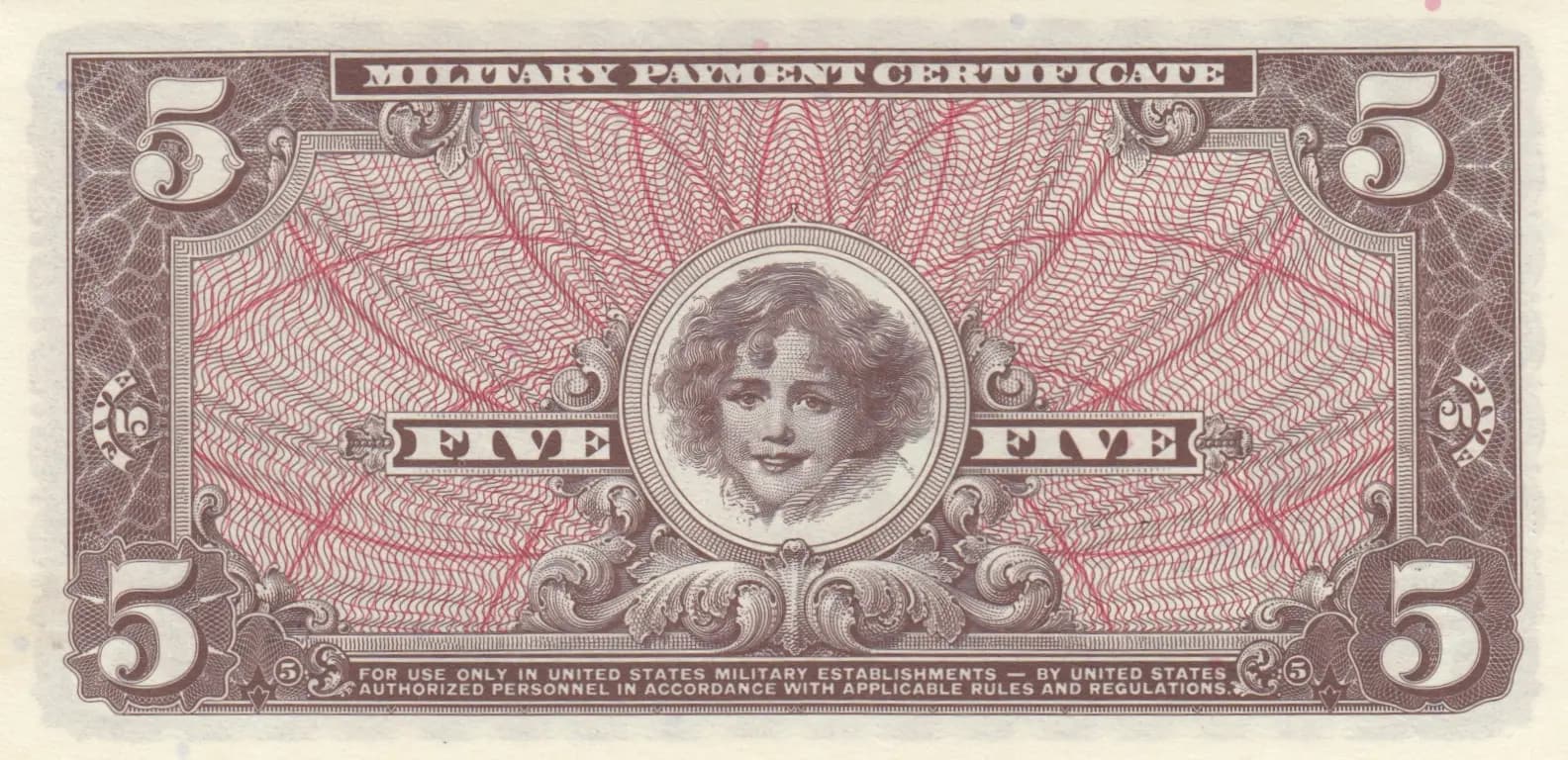 5 dollars 1968 from United States of America, P-M69 (1968) — image 2