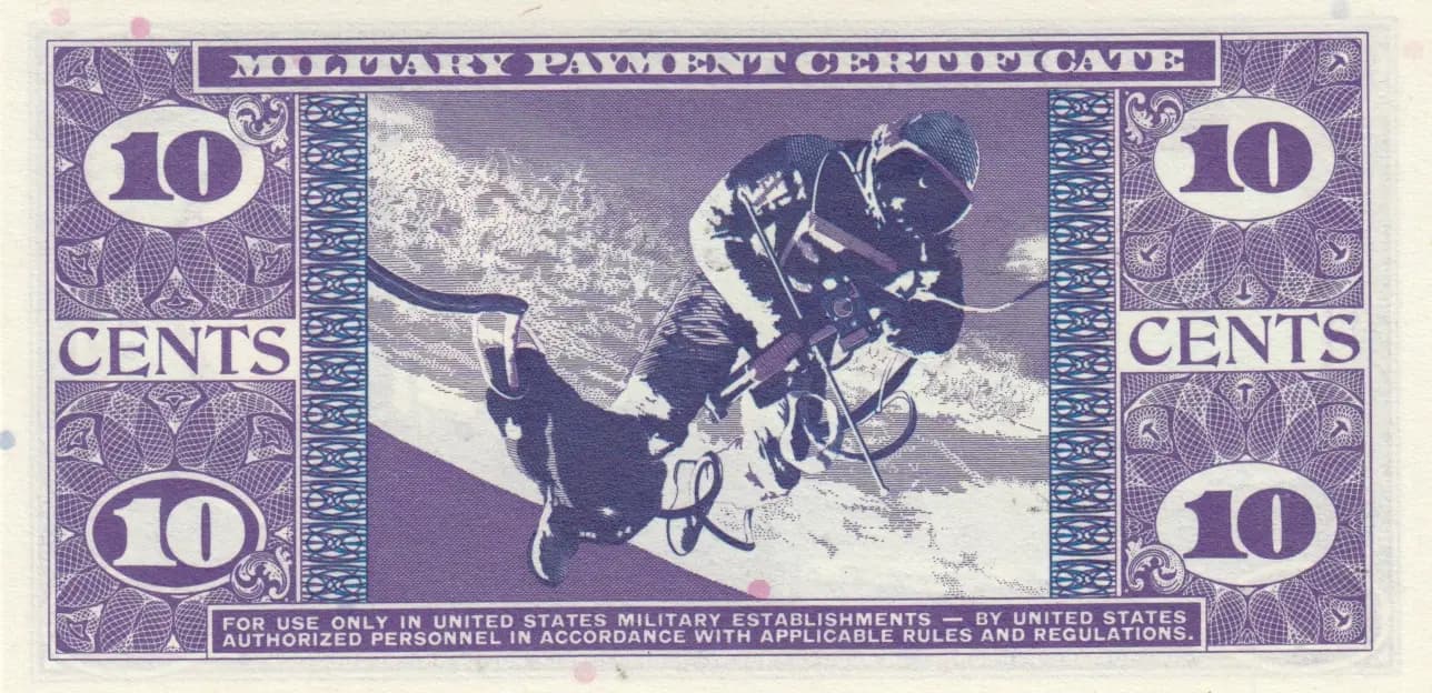 10 cents 1969 from United States of America, P-M76 (1969) — image 2