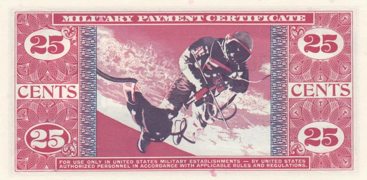 25 cents 1969 from United States of America, P-M77 (1969) — image 2