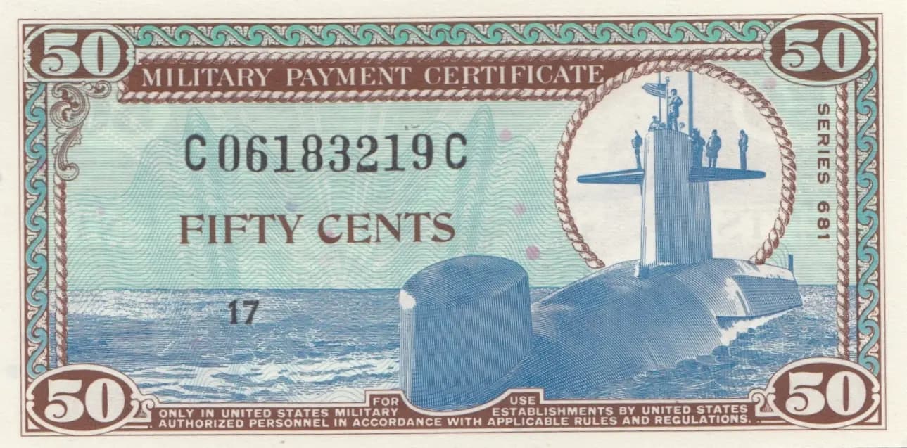 50 cents 1969 from United States of America, P-M78 (1969) — image 1