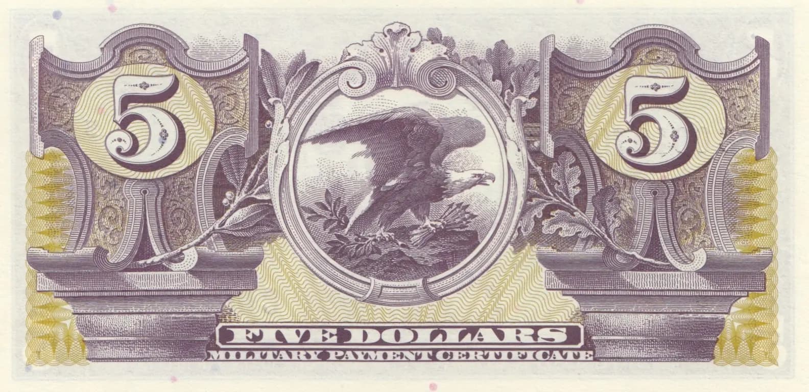 5 dollars 1969 from United States of America, P-M80 (1969) — image 2