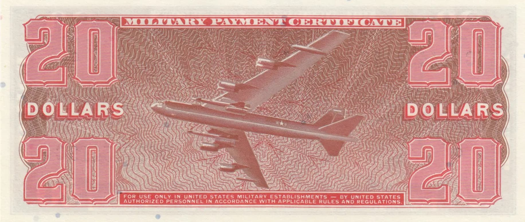 20 dollars 1969 from United States of America, P-M82 (1969) — image 2