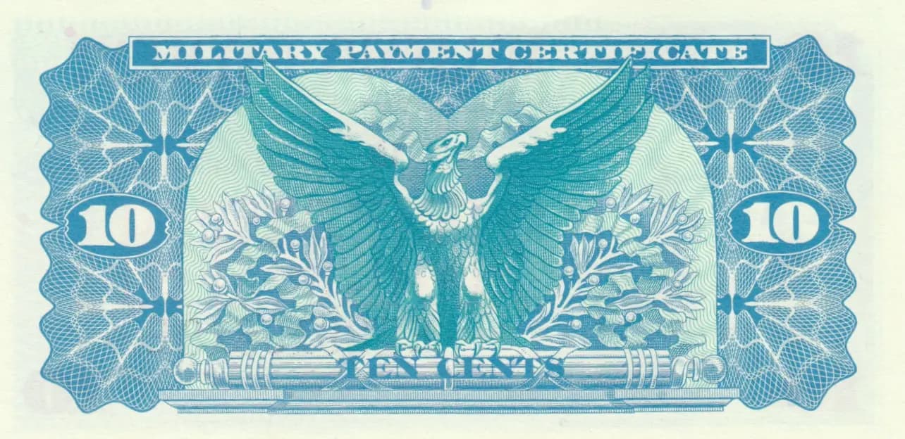 10 cents 1970 from United States of America, P-M92 (1970) — image 2