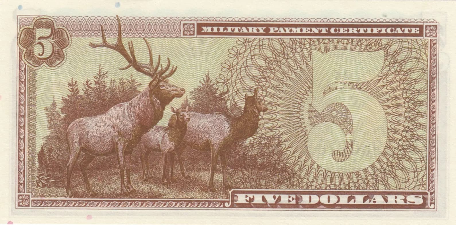 5 dollars 1970 from United States of America, P-M96 (1970) — image 2