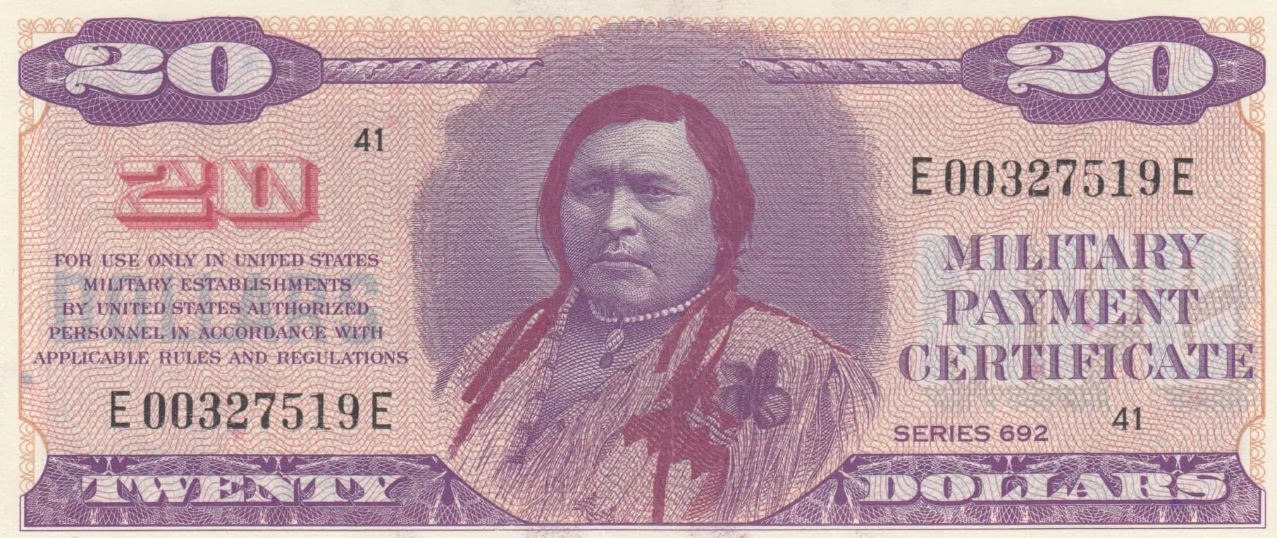 20 dollars 1970 from United States of America, P-M98 (1970) — image 1