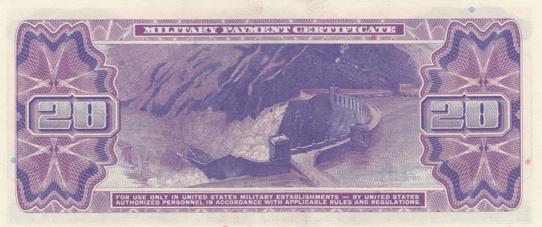 20 dollars 1970 from United States of America, P-M98 (1970) — image 2