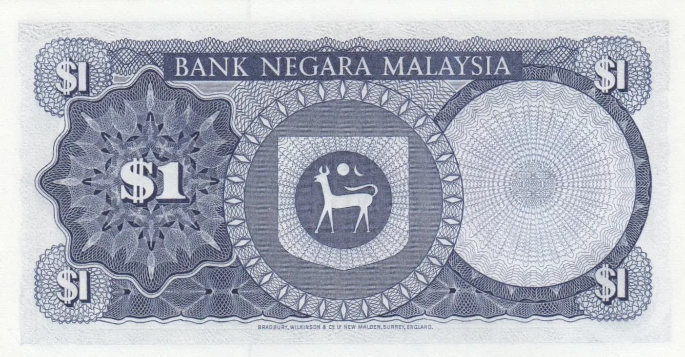 1 dollar 1981 from Malaysia, P-13b (1981) — image 2
