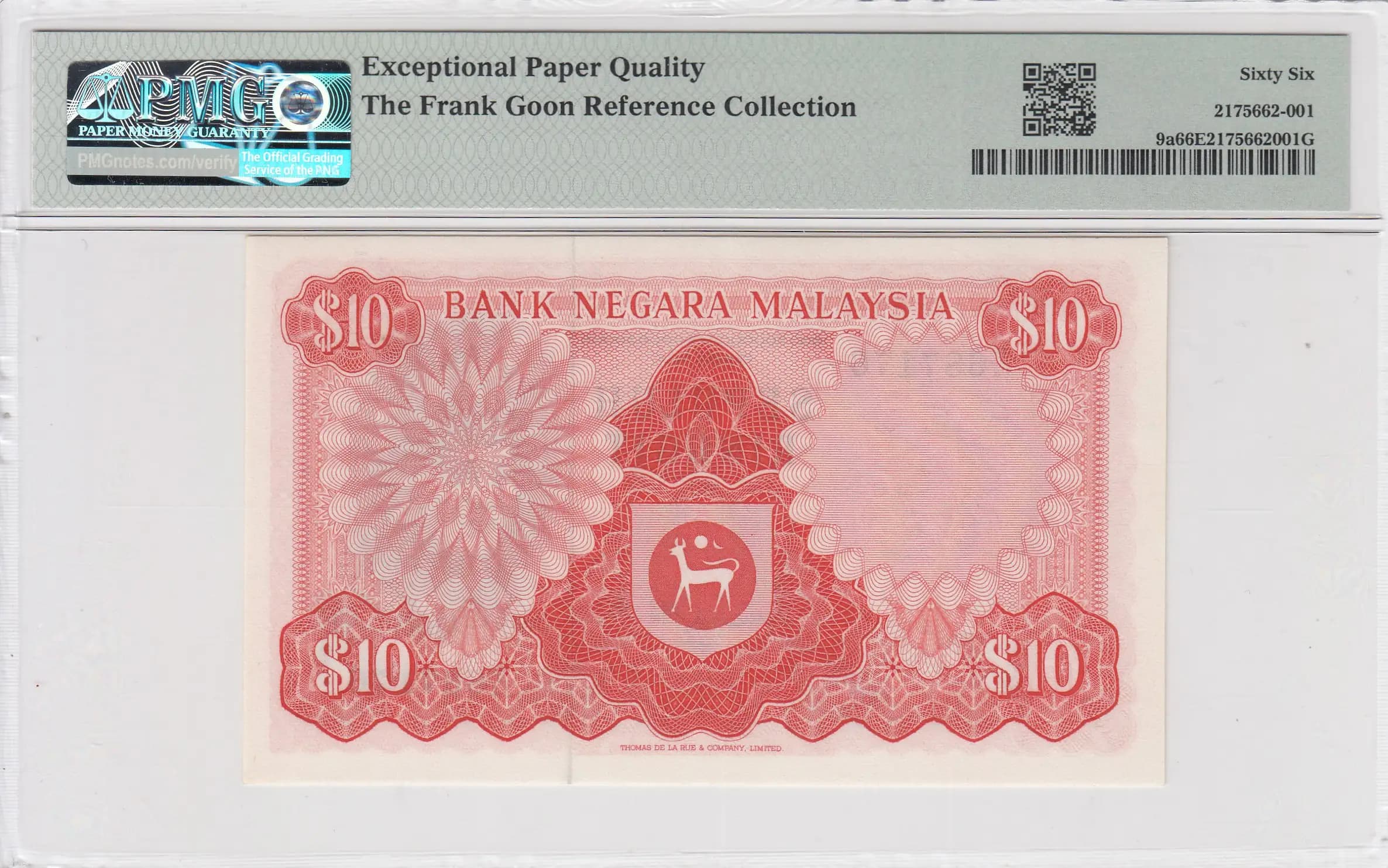 10 ringgit 1972 from Malaysia, P-9a (1972) — image 2