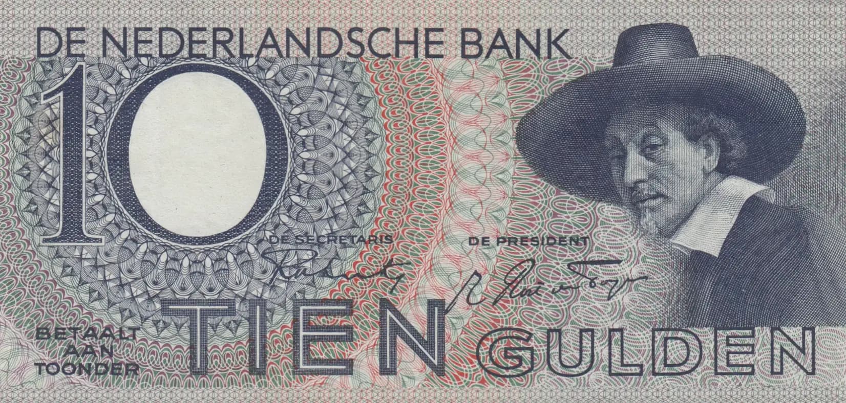 10 gulden 1944 from Netherlands, P-59 (1944) — image 1
