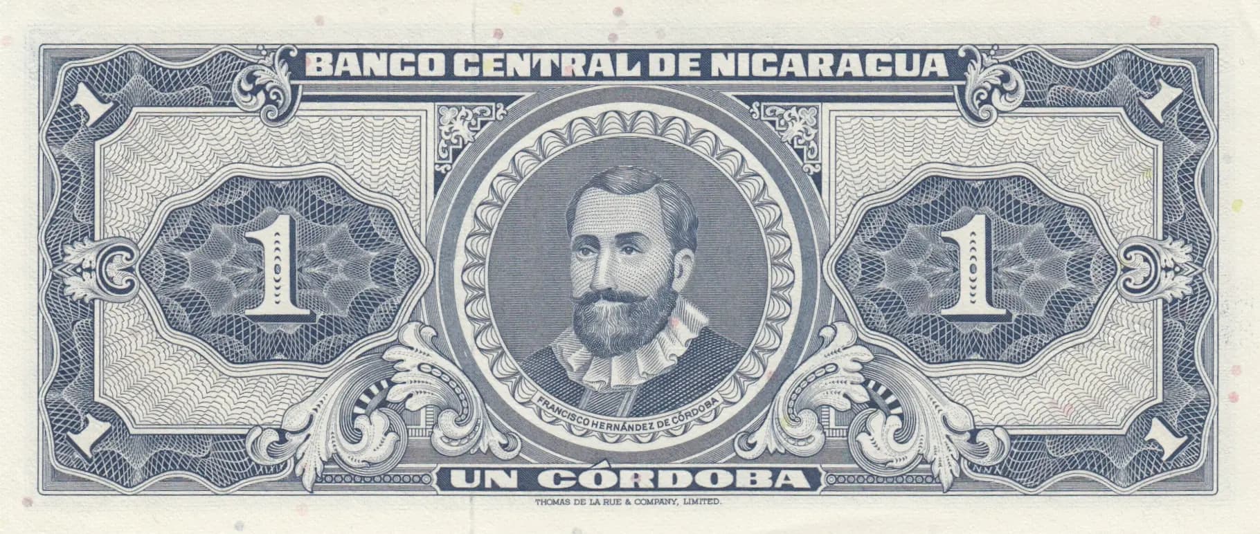 1 cordoba 1968 from Nicaragua, P-115 (1968) — image 2